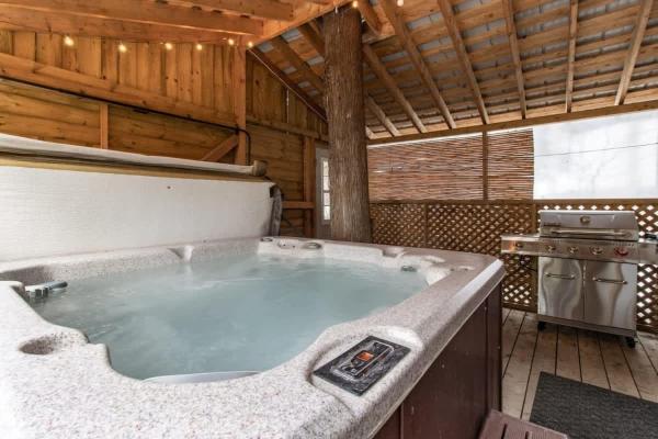 På bildet vises objektet Rustic chalet with VIEW and SPA som ligger i byen Baie-Saint-Paul.