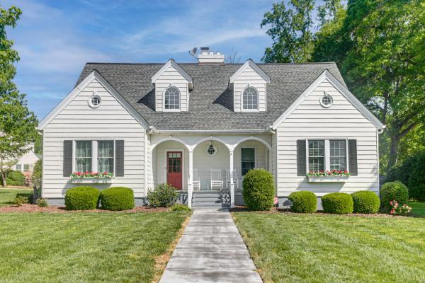The photo shows the Walk to Dining and Shops Historic Belmont Home located in the city of Belmont.