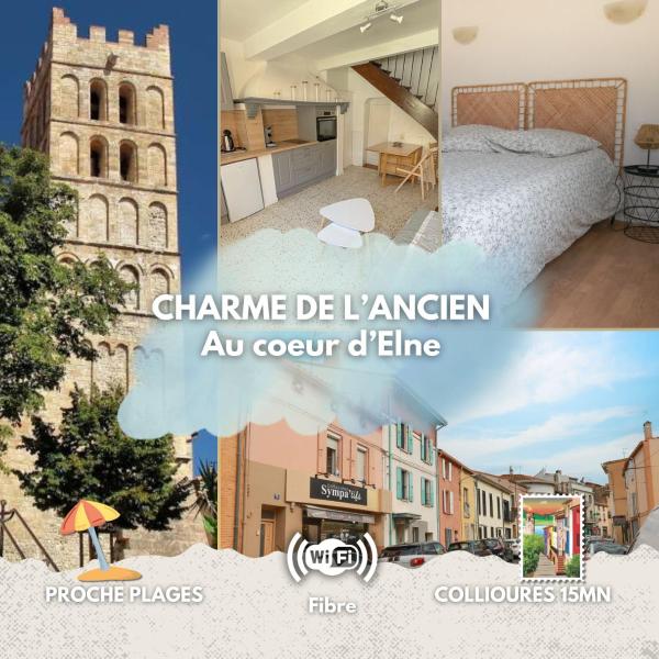 Na fotografii je vidět objekt Maison de charme au cœur d Elne nacházející se ve městě Elne.