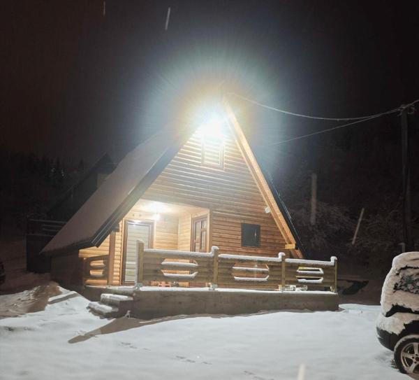 The photo shows the Planinska kuca Bajkaa located in the city of Kruščanje.