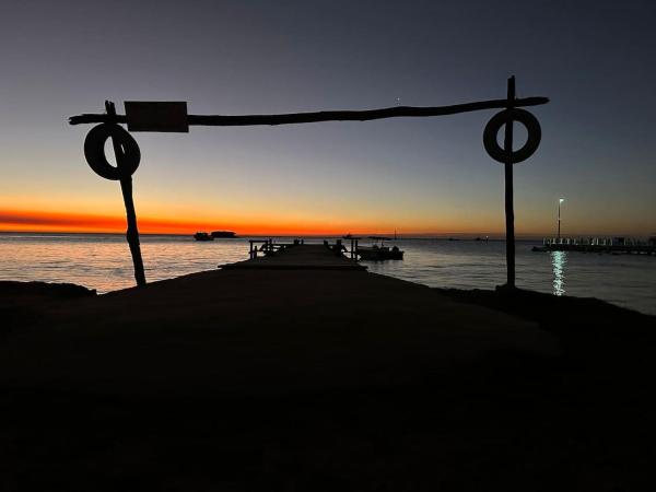 The photo shows the Summerland Beachfront Retreat Dogs welcome located in the city of Leeman.