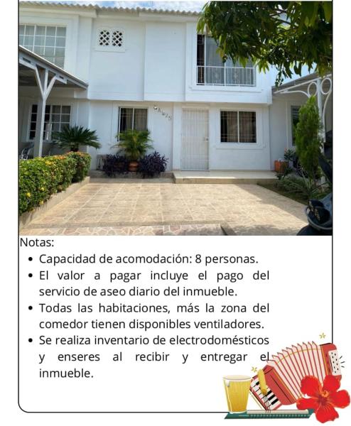 A la foto es mostra l'objecte 4 NOCHES ESTANCIA MINIMA APARTAMENTO 4 HAB 8 PERSONAS aire acondi - ABONAR UNA NOCHE PARA CONFIRMAR RESERVA- EXCELENTE UBICA situat a la ciutat de Valledupar.