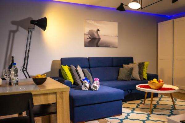 På billedet ses objektet Apartament Augustów SWAN beliggende i byen Augustów.