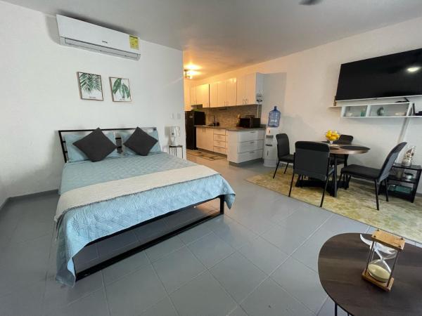 Op de foto is het object Home Life apartment te zien, gelegen in de stad Básima.