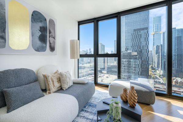A la foto es mostra l'objecte Designer Apt Southbank, close to Crown and MCEC#SH19 situat a la ciutat de Melbourne.