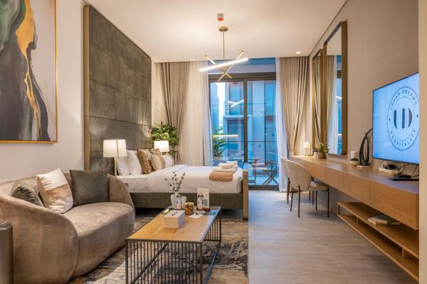 Na zdjęciu widoczny jest obiekt Brand New Designer Studio - Urban Retreat in JVC położony w mieście Dubaj.