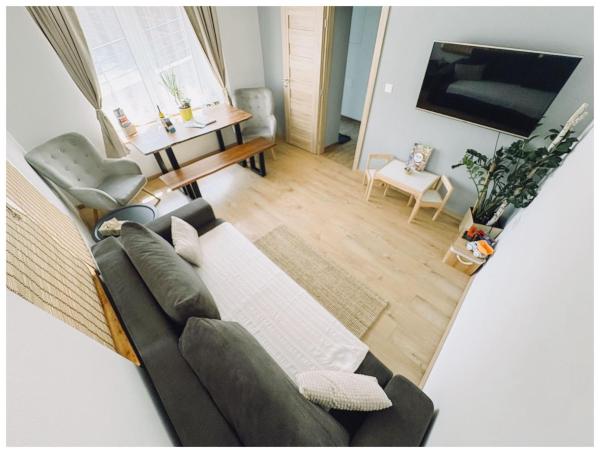 Nella foto è visibile l'oggetto U nás v Hliníku - apartmán pri Liptovskej Mare situato nella città di Bobrovník.