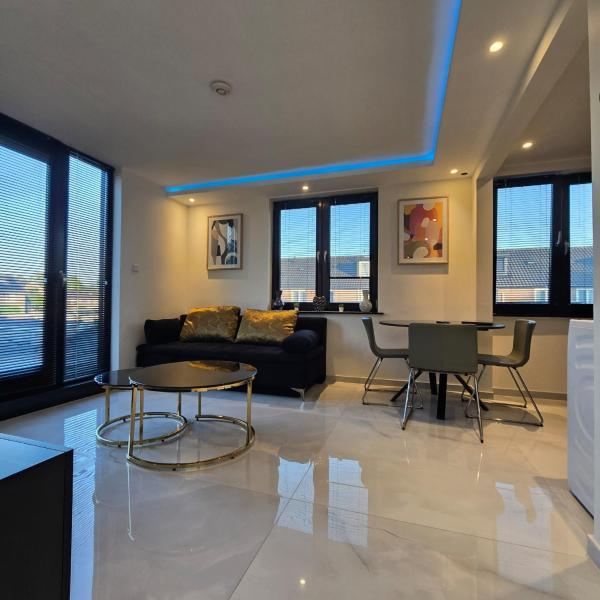 På billedet ses objektet Luxe en ruim appartement aan rand van de stad beliggende i byen Nijmegen.