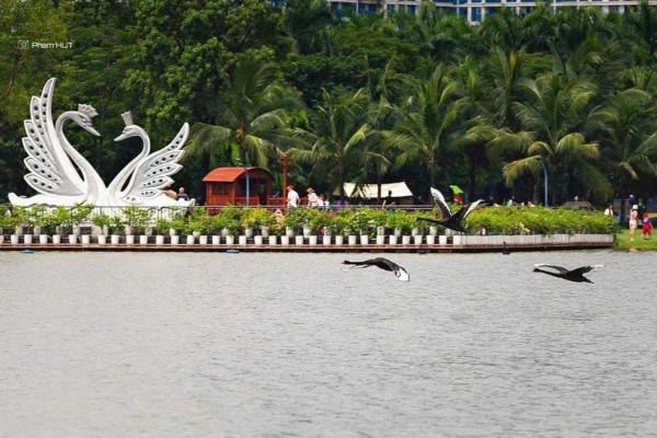 Na fotografii je vidět objekt Bloom House - Haven park - Ecopark - Hưng Yên nacházející se ve městě Kim Quan.