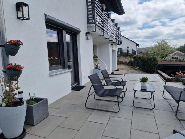 A la foto es mostra l'objecte FeWo mit großer Terrasse im Herzen der fränkischen Schweiz situat a la ciutat de Veilbronn.