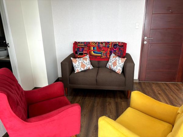 A la foto es mostra l'objecte Comfort apt in Magdalena front of supermarket! situat a la ciutat de Lima.