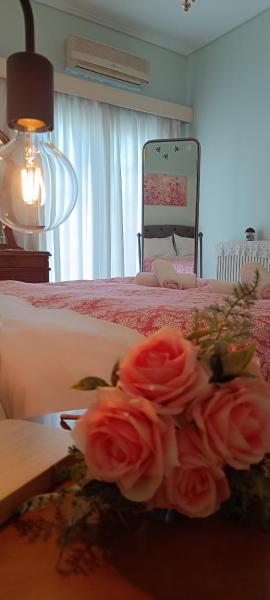 På billedet ses objektet Maria GuestHouse beliggende i byen Prásinon.