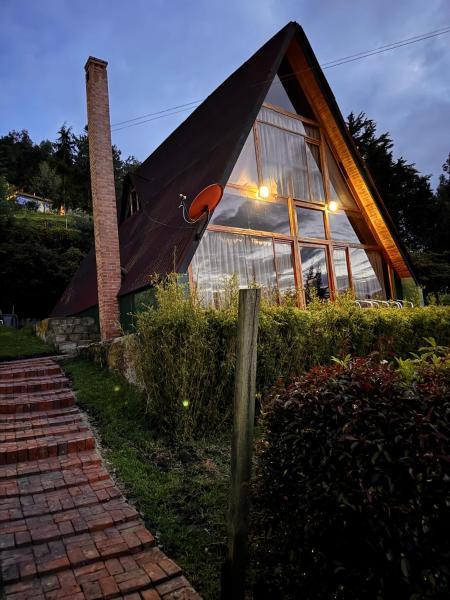 Na fotografii je vidět objekt La cabaña mirador nacházející se ve městě Tocancipá.