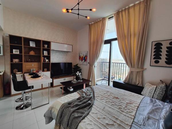 A la foto es mostra l'objecte Modern Studio with free Netflix - Close to Metro situat a la ciutat de Dubai.