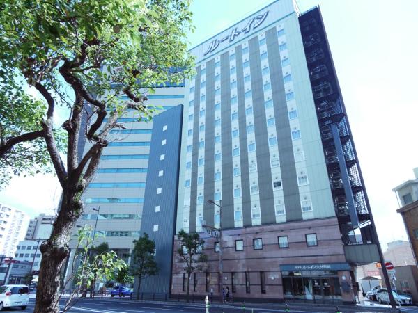 The photo shows the Hotel Route-Inn Oita Ekimae located in the city of Oita.