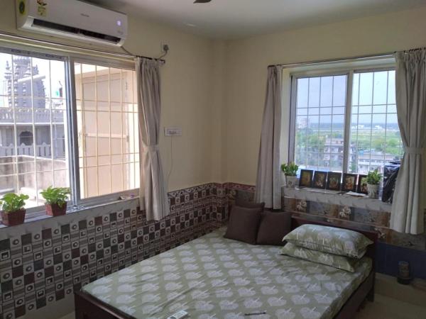 På billedet ses objektet Walk to iskcon mayapur cozy flat with ganga view beliggende i byen Dublāt.