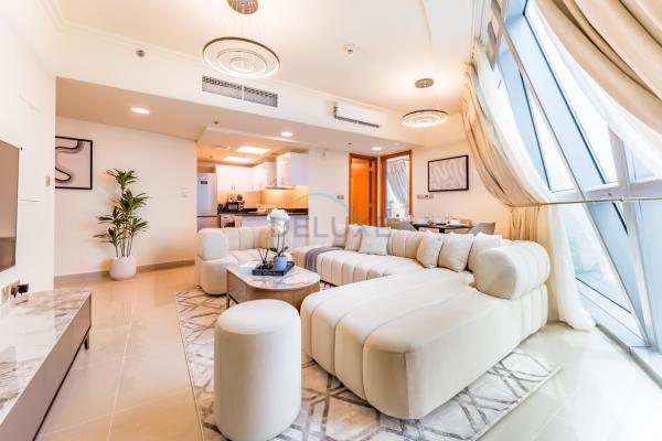 A la foto es mostra l'objecte 1BR with Floor-to-Ceiling Windows & Skyline Views, Next to Gate Avenue, Park Towers DIFC by Deluxe Holiday Homes situat a la ciutat de Dubai.