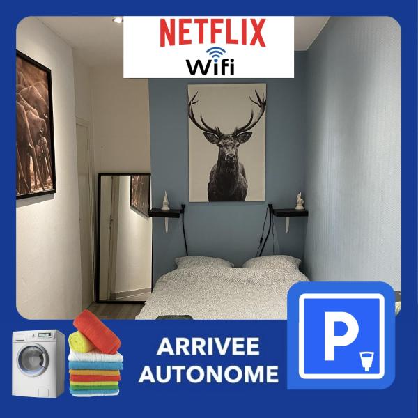 Lejlighed med 1 soveværelse — 30 m² - 010 CHIC & COSY F1 29m2 HYPERCENTRE WIFI SMART TV NETFLIX