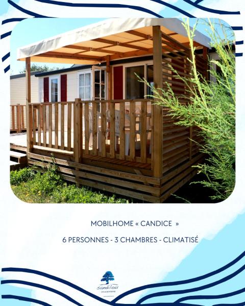 A la foto es mostra l'objecte Mobilhome « Candice » situat a la ciutat de Sigean.