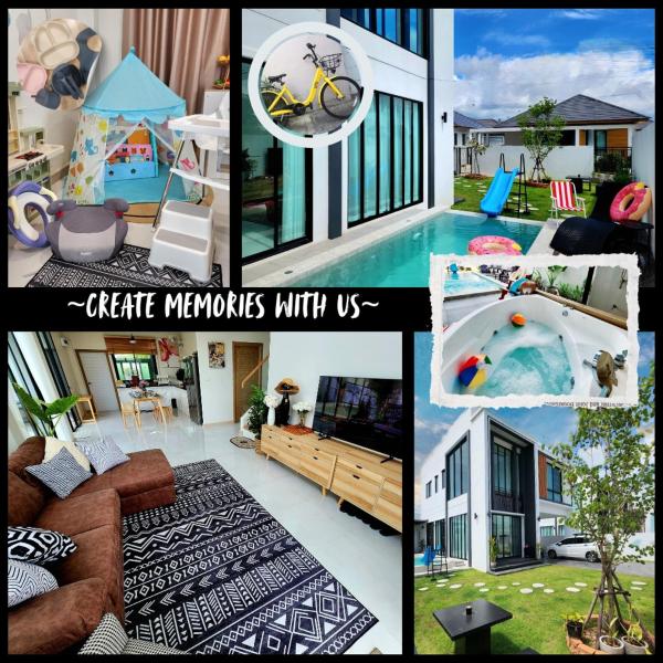 A la foto es mostra l'objecte Kids friendly-Jacuzzi & Slider Pool Villa situat a la ciutat de Ban Ton Ngiu.