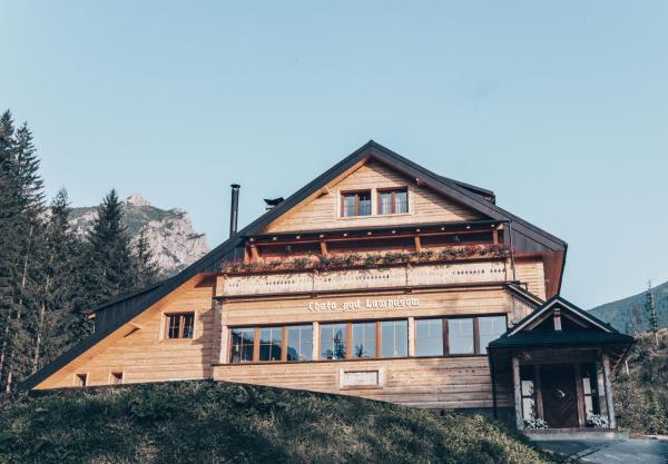 På billedet ses objektet Rekreačný dom - Chata pod Lampášom beliggende i byen Terchová.