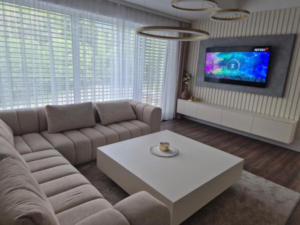 På billedet ses objektet Apartmán Brezovina beliggende i byen Oravské Veselé.