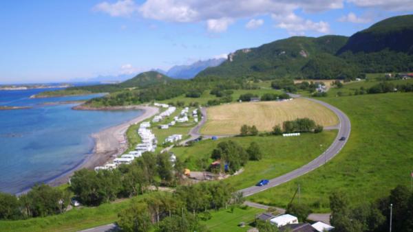 En la foto se muestra el objeto midnight sun road Bodø ubicado en la ciudad de Bodø.