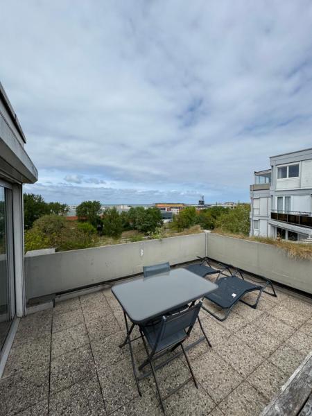 Na fotografii je vidět objekt Studio Terrasse et Vue Mer nacházející se ve městě Dunkerque.