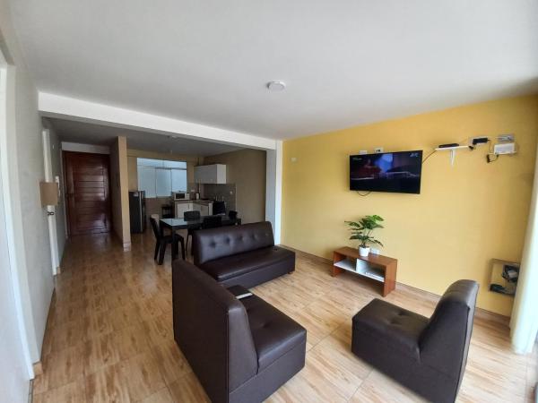 Na fotografii je vidět objekt Apartamento Centrico y Tranquilo nacházející se ve městě Huayo.
