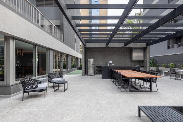 Foto 5: Studios Sofisticados com Ar, Cozinha, piscina, coworking e metrô a 5 min