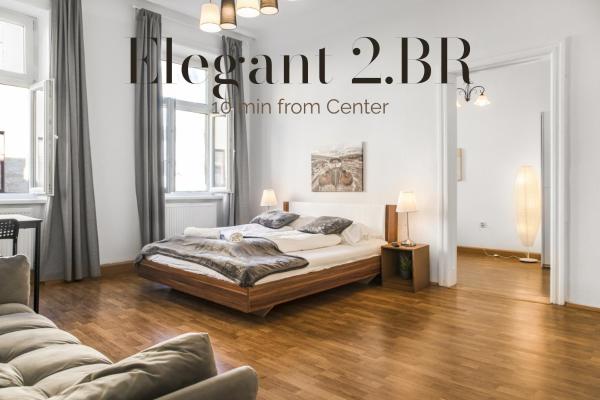 Comfy 2BR Apartment Near Downtown for Longstays, Wien