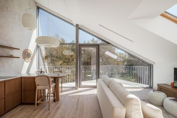 Japandi style luxury penthouse, Palanga