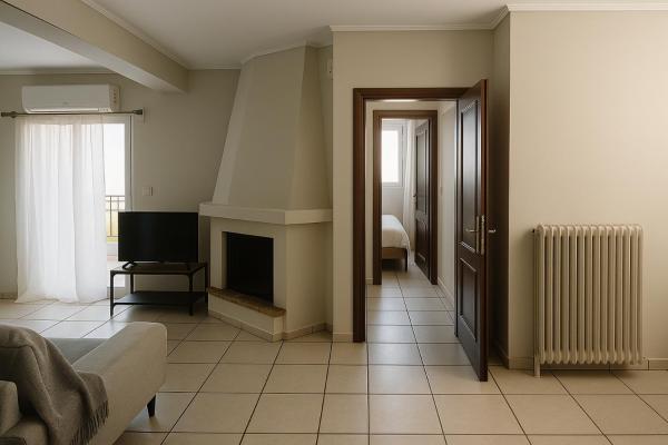 På billedet ses objektet Apartment for 4 with Acropolis view - Athens 5km Piraeus 5km Metro 5' walk beliggende i byen Piræus.