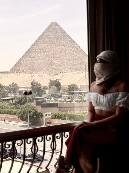 Nella foto è visibile l'oggetto Unique Pyramids View INN situato nella città di Il Cairo.