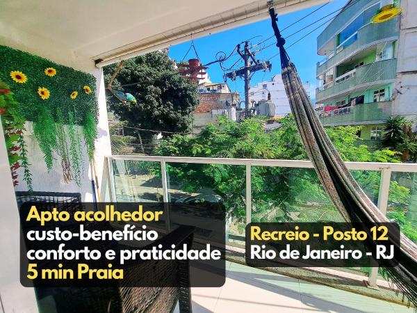 Apto confortável a 3 min Praia Recreio Posto 12, Rio de Janeiro