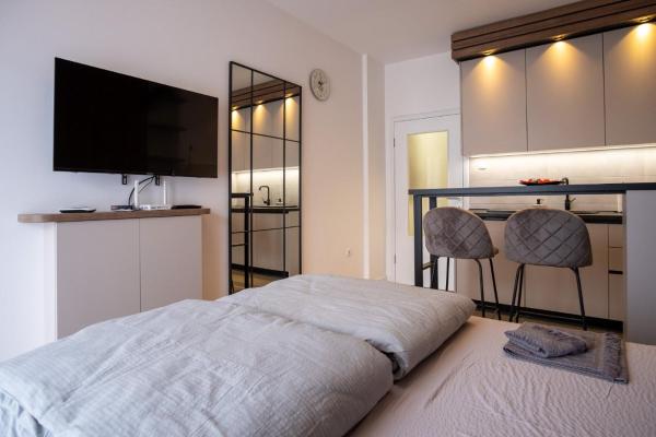 A la foto es mostra l'objecte Apartman Julija situat a la ciutat de Trebinje.