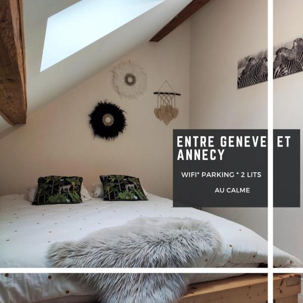 A la foto es mostra l'objecte Le Trèfle proche de Genève et Annecy situat a la ciutat de Présilly.