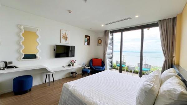 På bilden syns objektet Flamingo Hải Tiến View biển xanh ngọc, đẳng cấp 5 sao, tầng 15 View trọn biển xanh som ligger i staden Thanh Hóa.