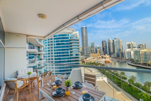 Luxury Marina View With Arcade & Balcony - Dubai