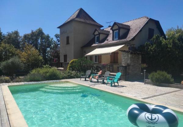 På billedet ses objektet Maison de vacance avec piscine beliggende i byen Sainte-Croix.