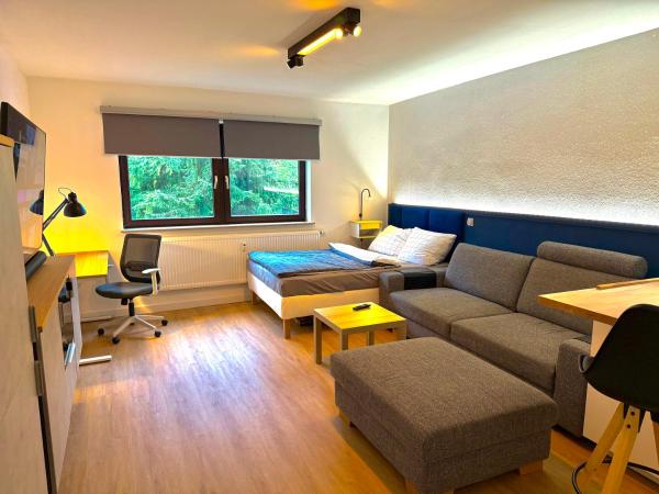 På bilden syns objektet Messe Apartment in Rheinnähe som ligger i staden Köln.