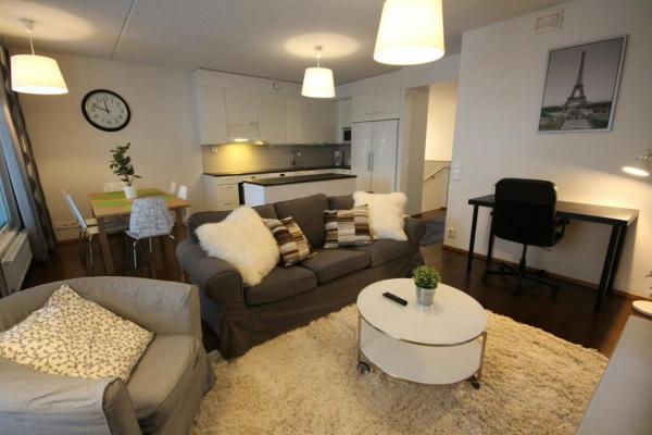 På billedet ses objektet Spacious Apartment for 6 with Sauna beliggende i byen Espoo.