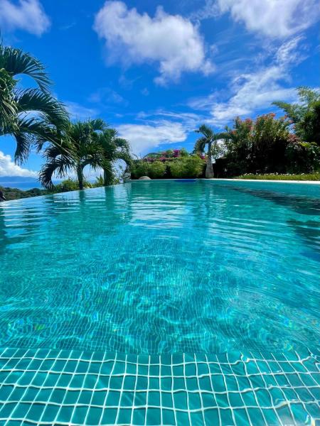 Op de foto is het object Villa Pamatai en toute intimité avec piscine et vue imprenable te zien, gelegen in de stad Faaa.