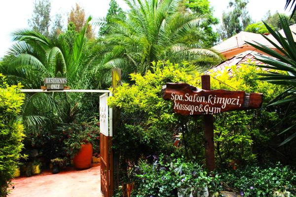 The photo shows the Tranquil Homestays located in the city of Naro Moru.