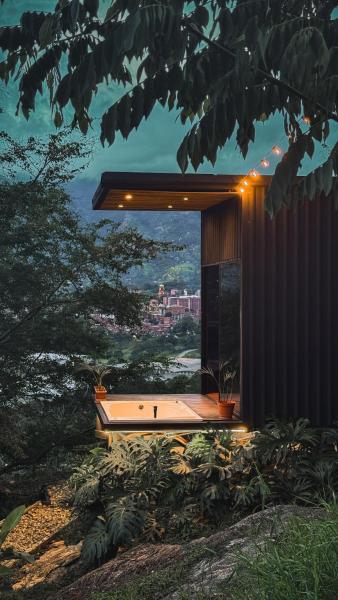 På bildet vises objektet Cabaña 35min de Medellín, Benevento Reserva Botánica som ligger i byen Girardota.