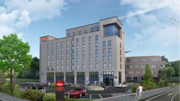 写真にはフェルバート市にあるAiden by Best Western Velbertが写っています。