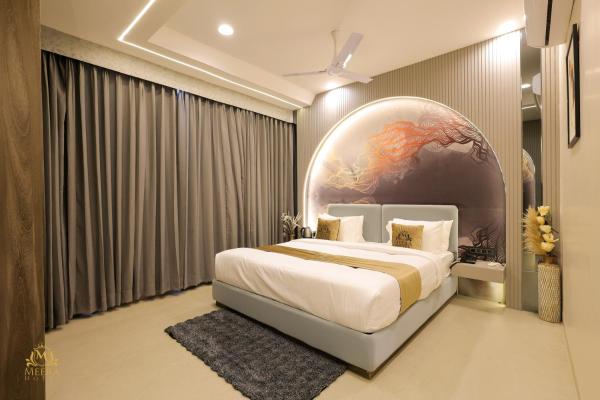 På billedet ses objektet The Meera Hotel beliggende i byen Ujjain.