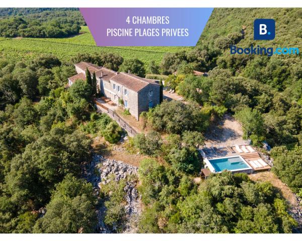 Grand Gite Idéal Pour Famille Et Groupe, Piscine Et Plages Privées - Ganges