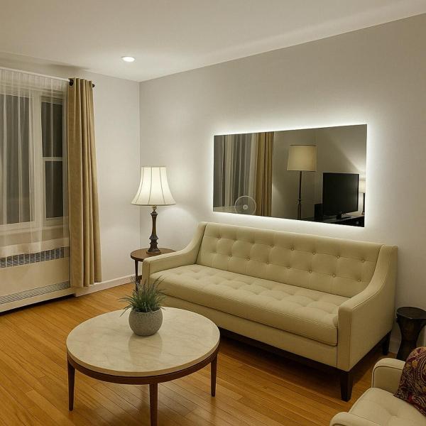 A la foto es mostra l'objecte Sunny & Peaceful 1BR, Walk to UdM, HEC & Hospital situat a la ciutat de Saint-Laurent.