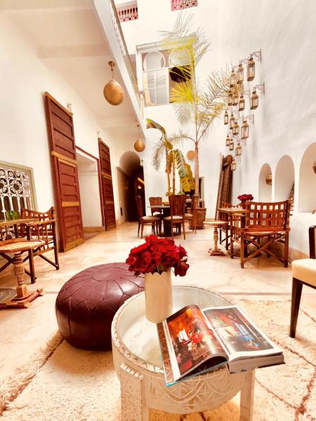 A la foto es mostra l'objecte Riad la Cigale situat a la ciutat de Marràqueix.
